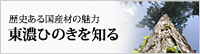 歴史ある国産材の魅力　東濃ひのきを知る