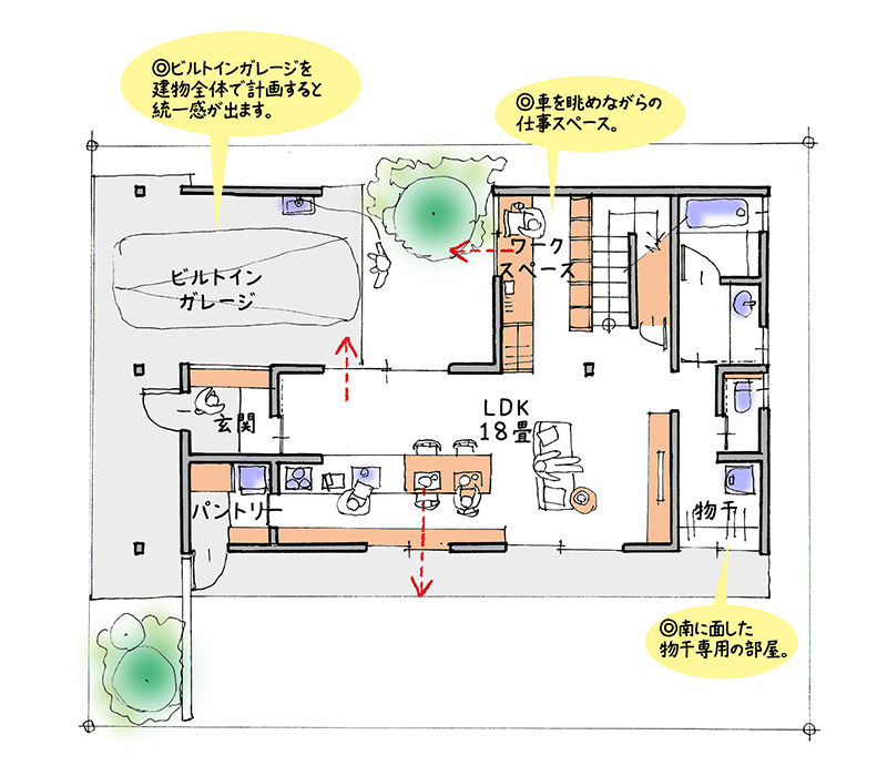 株式会社 シンク プラン1 1F平面図