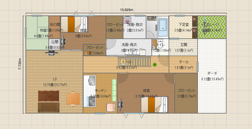 平屋の家27.1.9_コピー