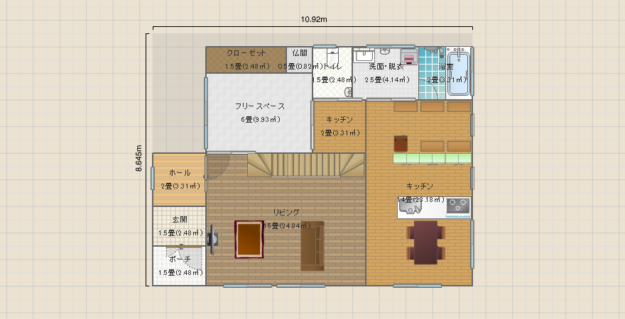 ４０坪の家