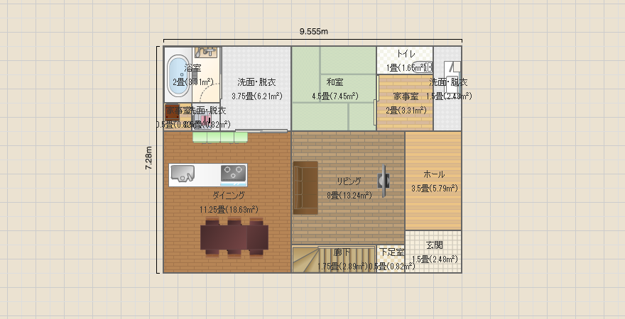 39/5坪