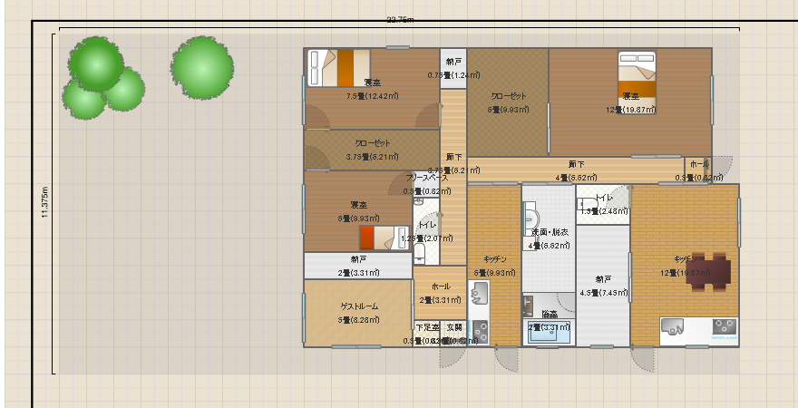 平屋２世帯１－２