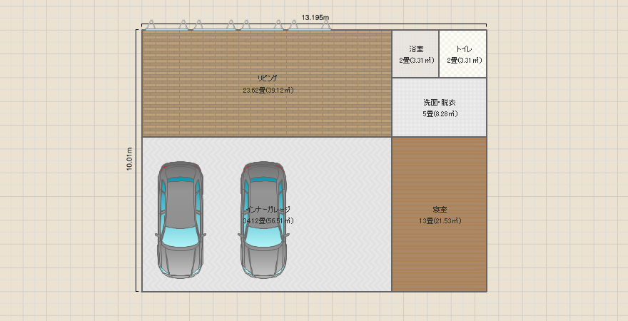 ガレージハウス（試しに作成）