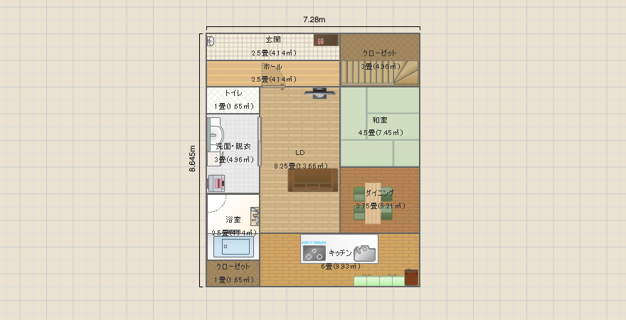 主寝室２＆子供部屋３