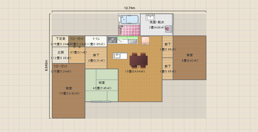 平屋プラン1113