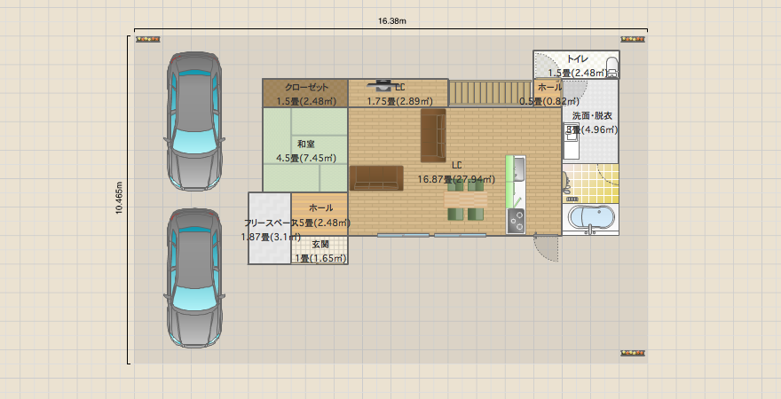 ２階建てプラン