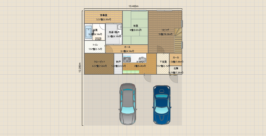 新安く済んだ吹き抜け？