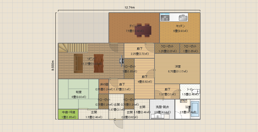 延床51坪