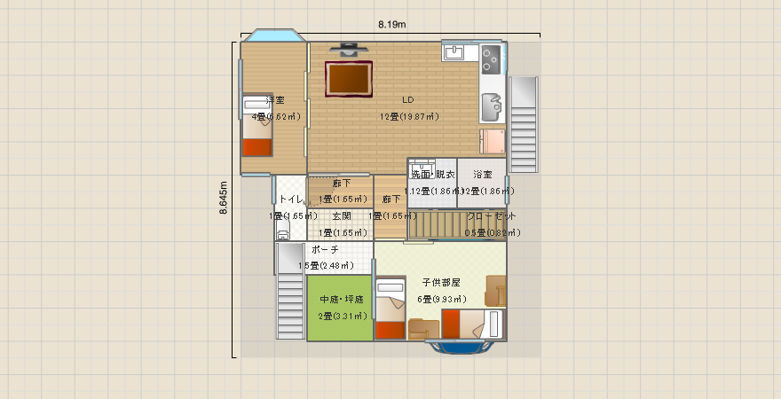 リフォーム案１北側外階段_コピー