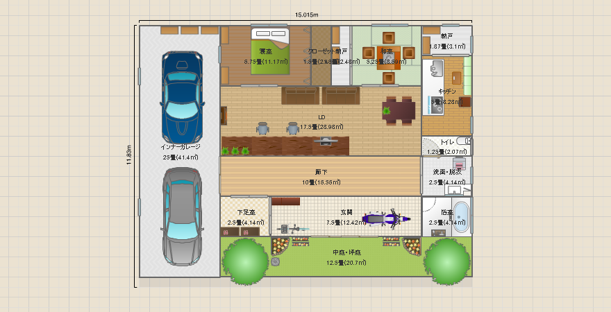 夫婦と猫一匹の平屋住宅2