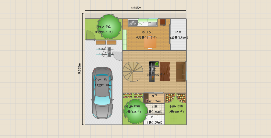 夫婦と猫一匹の二階建て住宅3