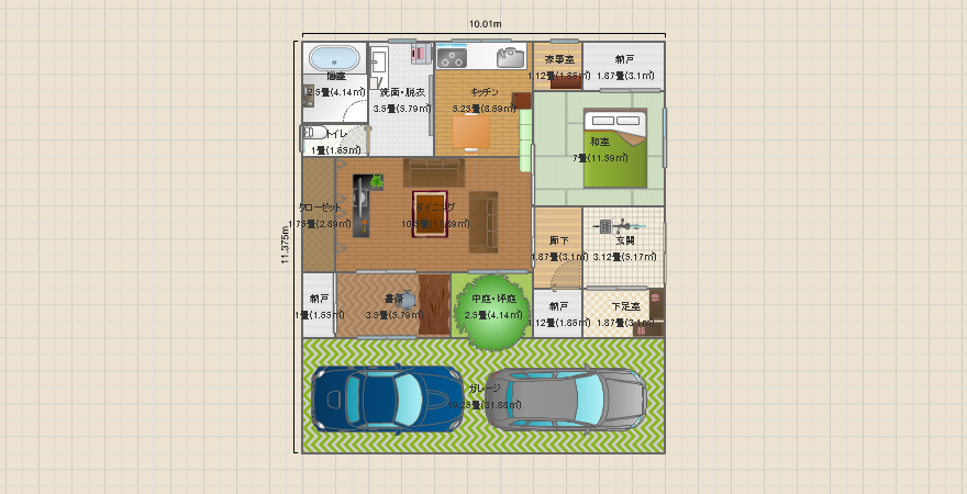 夫婦と猫一匹の平屋住宅10