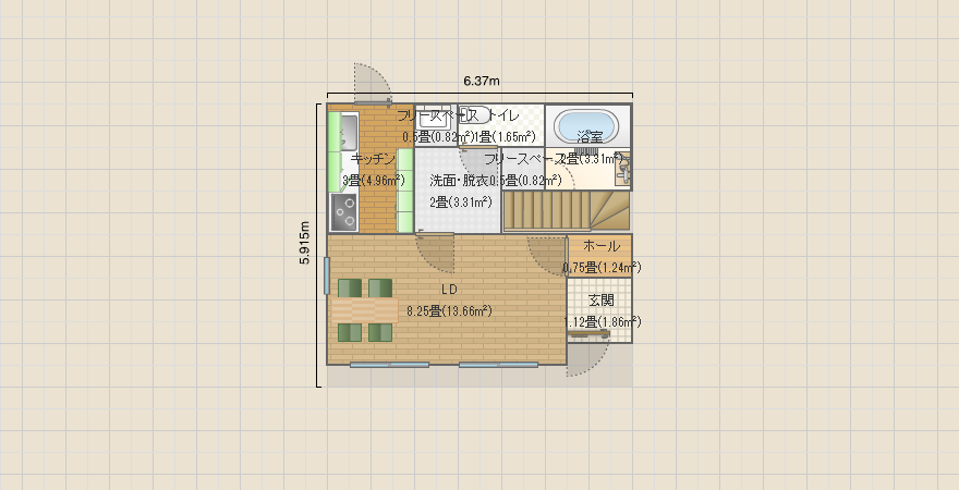 シンプルプラン2南玄関