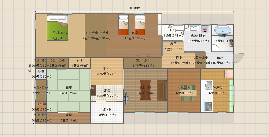 40.8間取り k