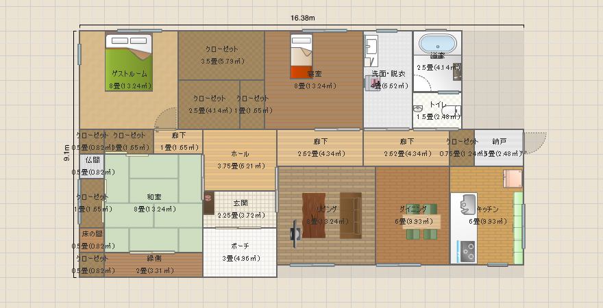 40.8間取り k