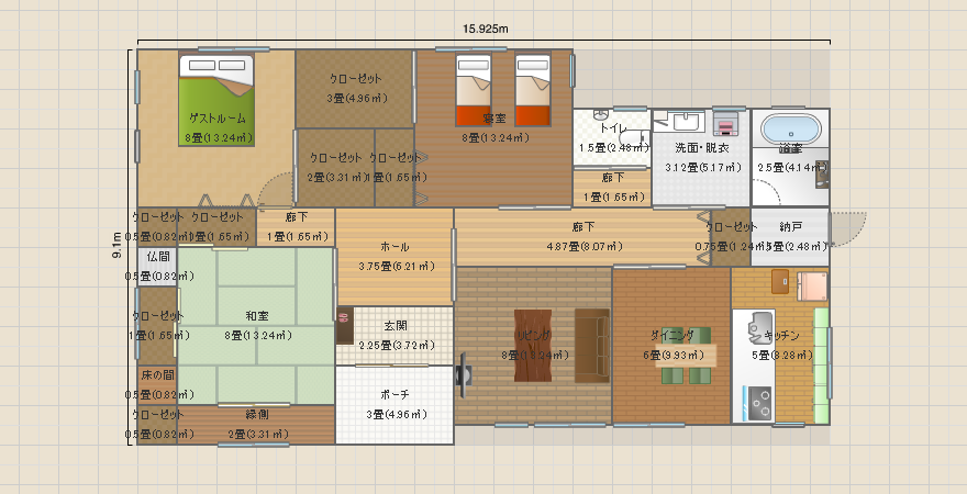 40.8間取り