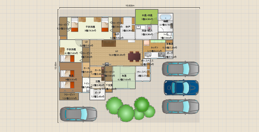 ＩＴ邸9（平屋）ＬＤ広く