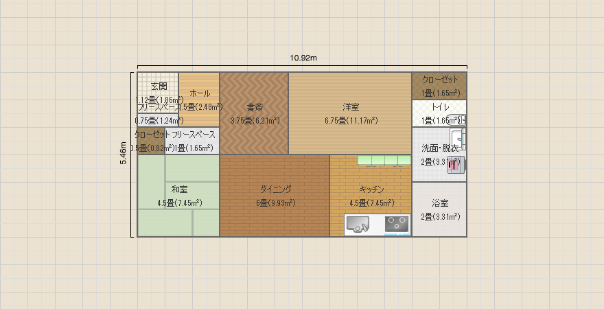 一人暮らしの平屋2