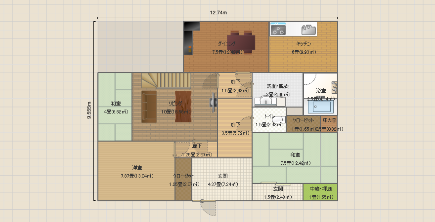 総施工面積56坪