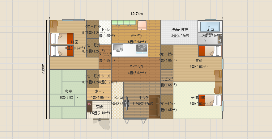 案11　平屋4LDK 28.8坪