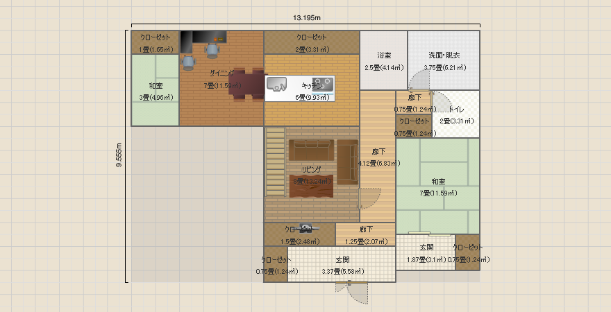 i-smart南玄関〔54.75坪〕吹き抜け＋バルコニー２箇所