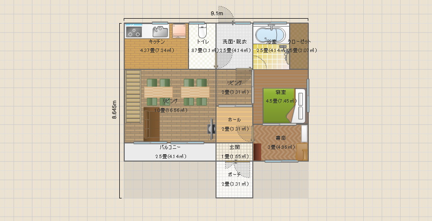 リビングとお風呂にこだわる