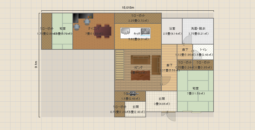 i-smart完成南玄関〔54.坪〕吹き抜け4坪＋バルコニー２箇所