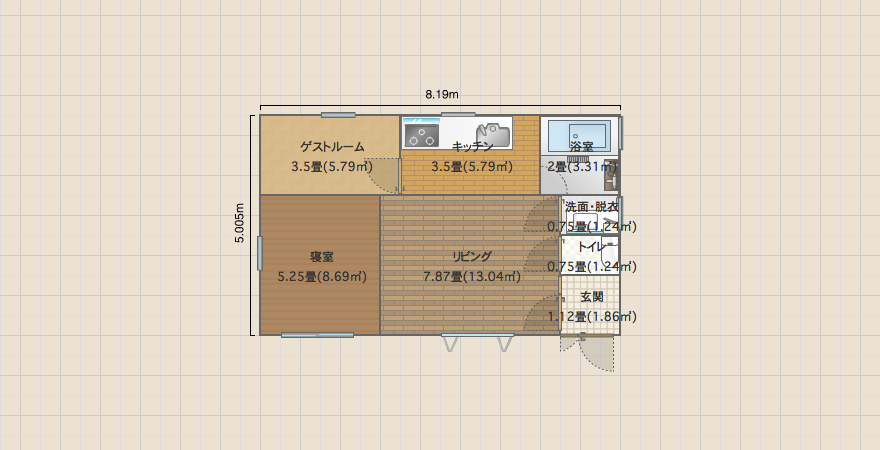 コンパクト２LDK