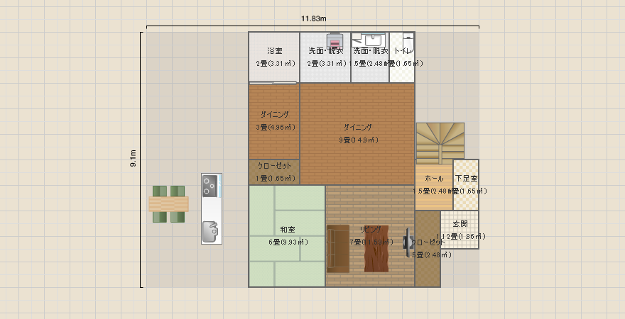 ホール玄関