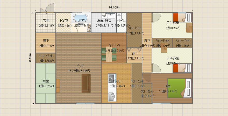 平屋北玄関4