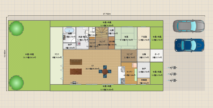 2階建てのマイホーム