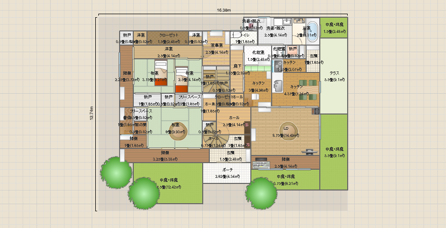 改築　回遊＆縁側サンルーム＆多目的ゲストルーム