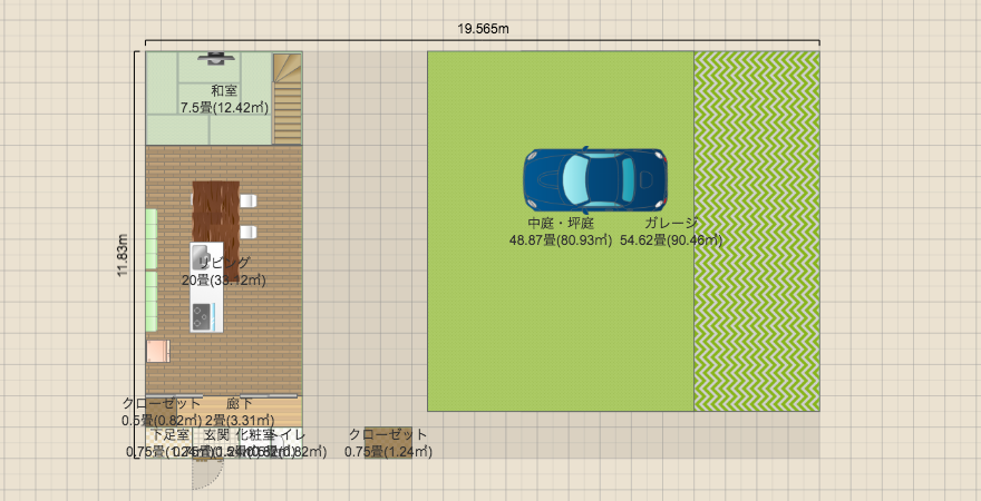 縦長4×10 2風呂