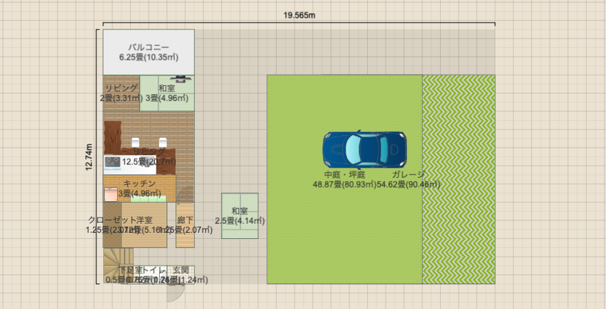 縦長4×10 2風呂