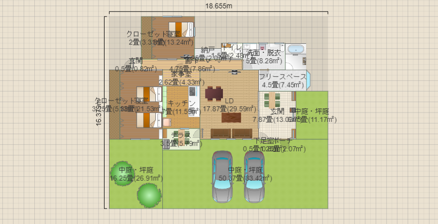 玄関土間で寛げる家