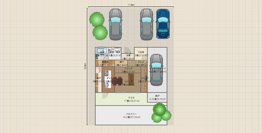 Box house 3.5x5.5間+G