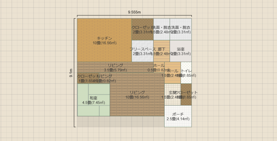 間取り③　和室4.5　改④