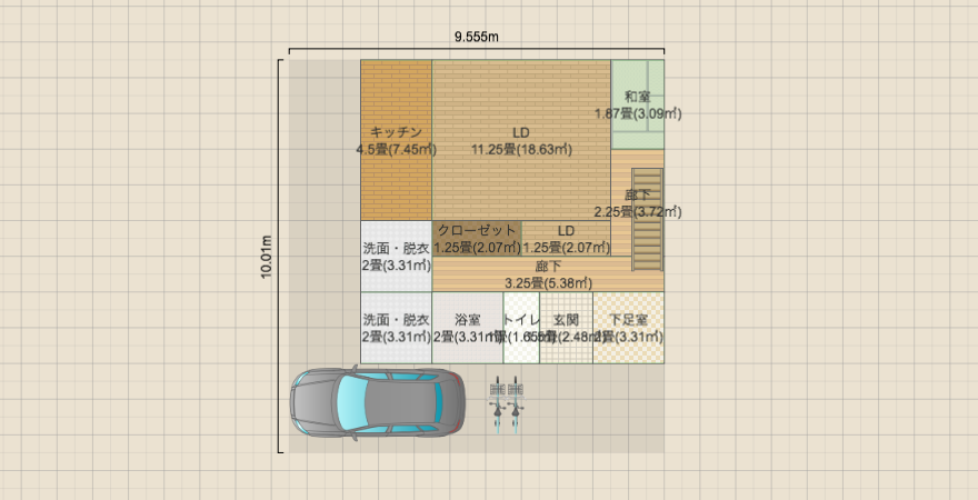 玄関 北側