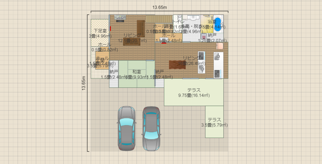 西が玄関