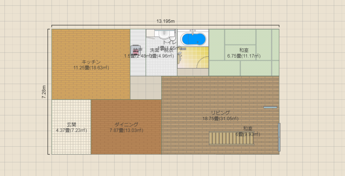 西が玄関