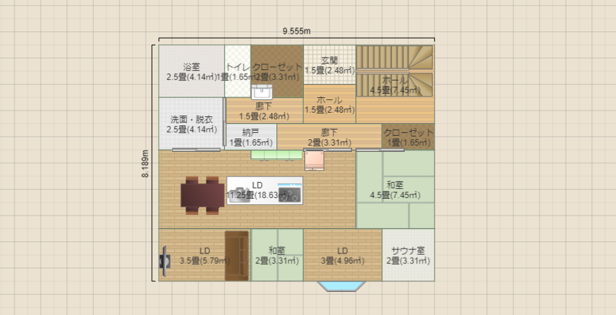 スキップフロアから東窓