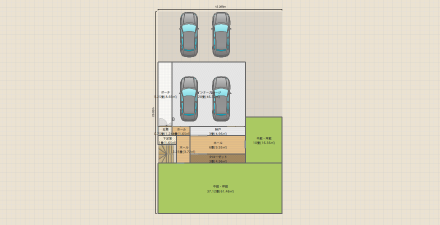 2.5F建南に築山