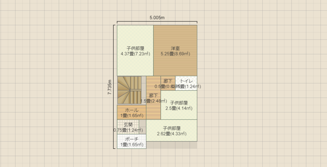 2階建2階リビング