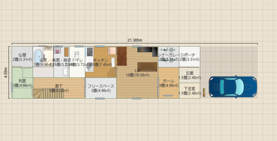 間口の狭い家2