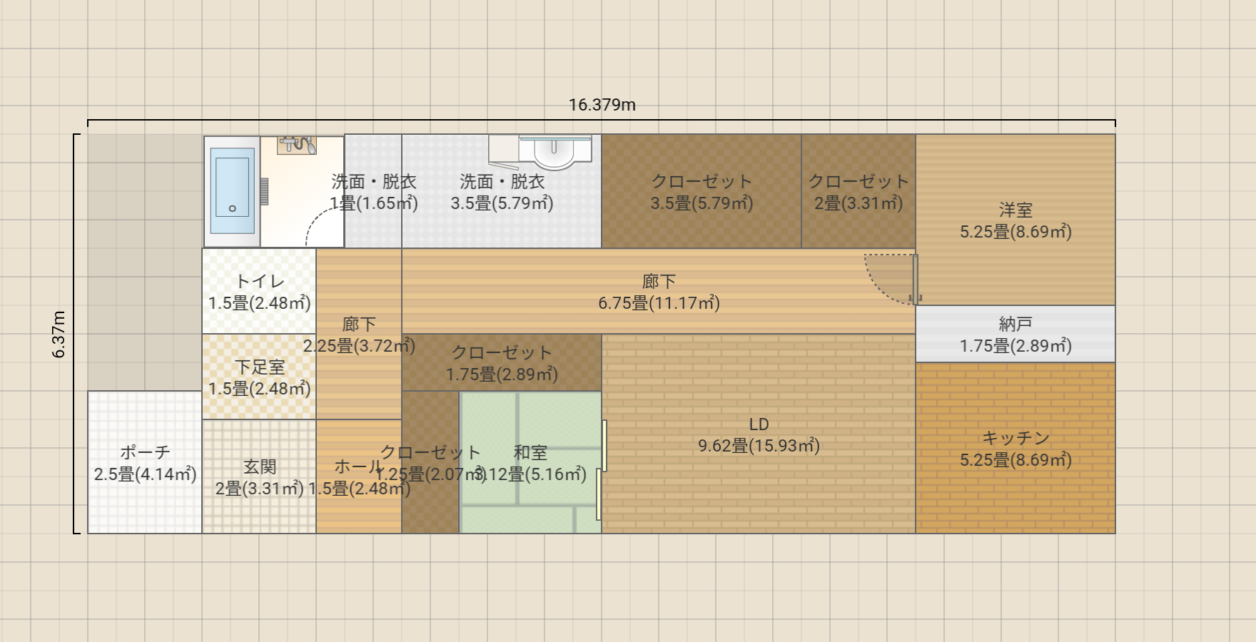 平屋/一人or二人暮らしのコンパクトタイプ