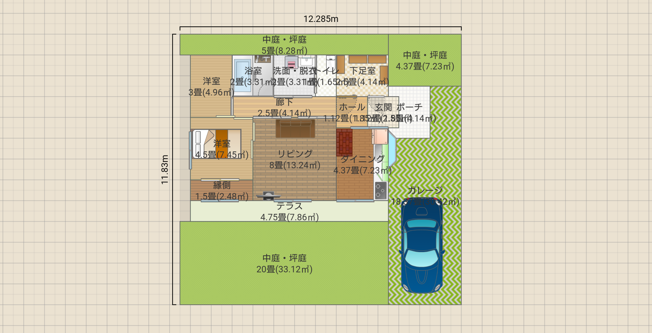 老後の一人暮らし　平屋