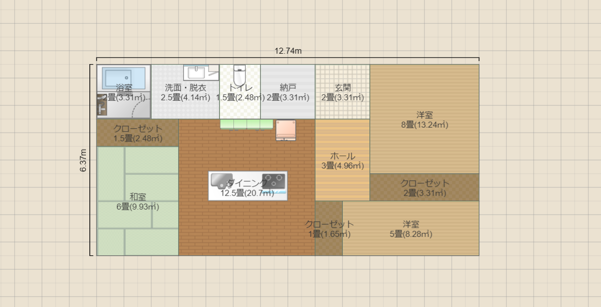 北玄関3DK