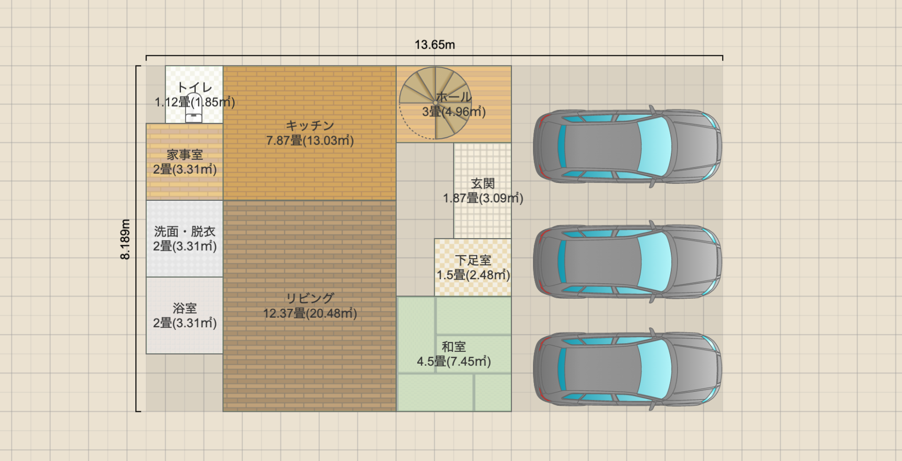 35坪 4人用住宅