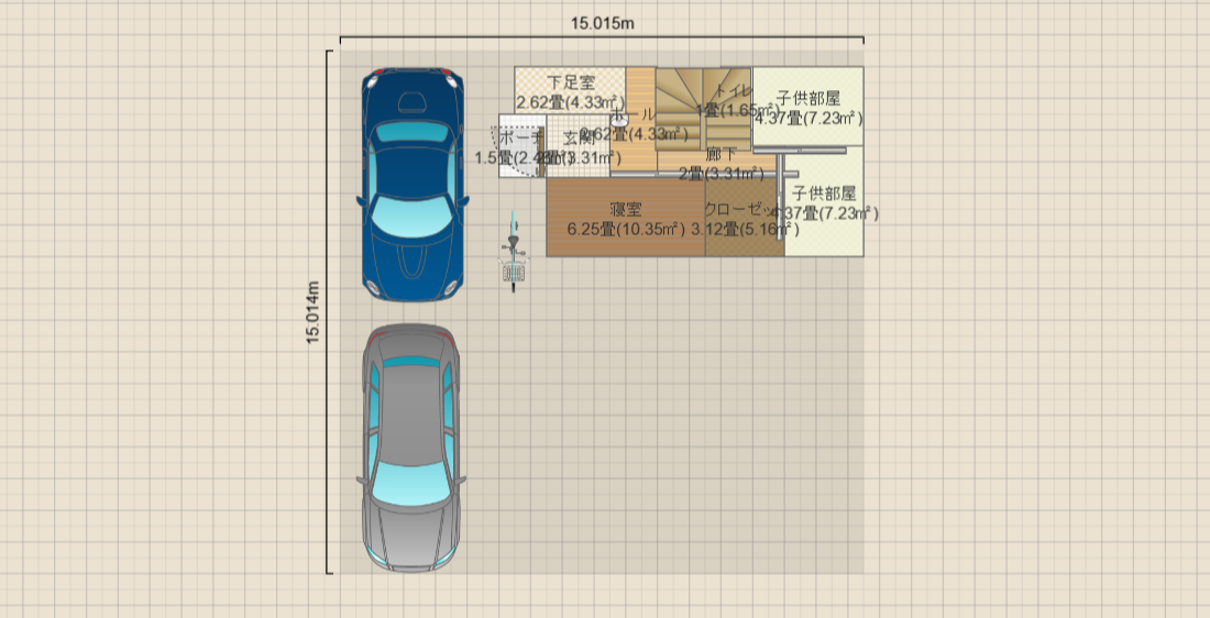 29坪 2階リビング