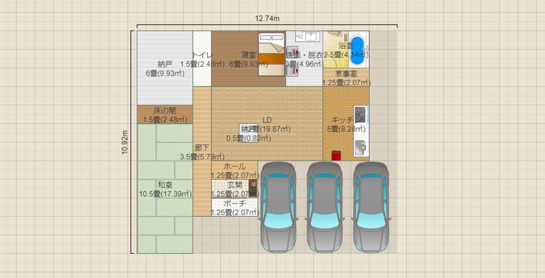 【20200207】【家族1人】【和室結合】【1階建】